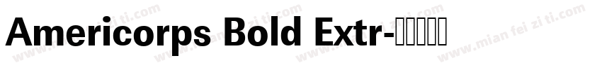 Americorps Bold Extr字体转换